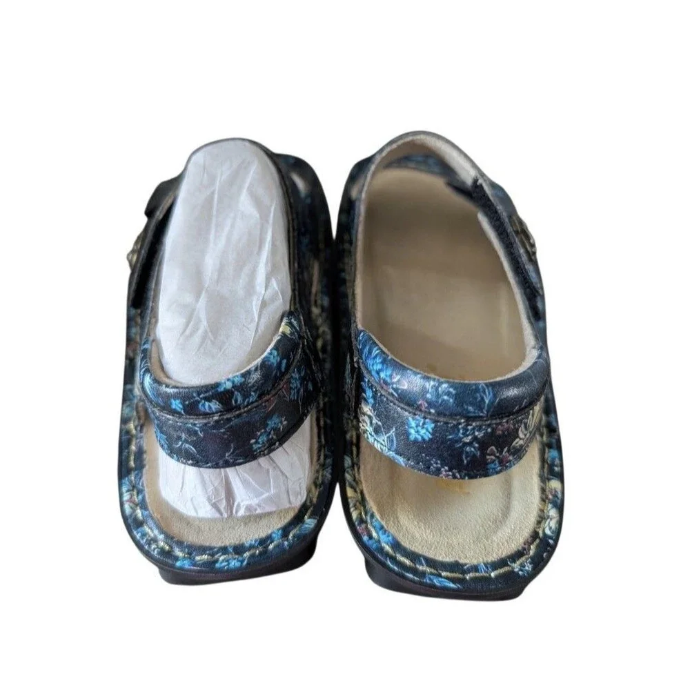 Alegria Women's Blue Floral Print Beckie Sandals New Size Women's 9 - Picture 2 of 7